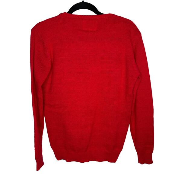 Merry Christmas Elf Approved Reindeer Light Up Christmas Sweater Size Medium - Picture 2 of 7